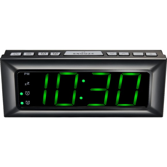 Best Buy essentials™ - BE-CLOPP3 Digital AM / FM Dual Alarm Clock - Picture 1 of 4